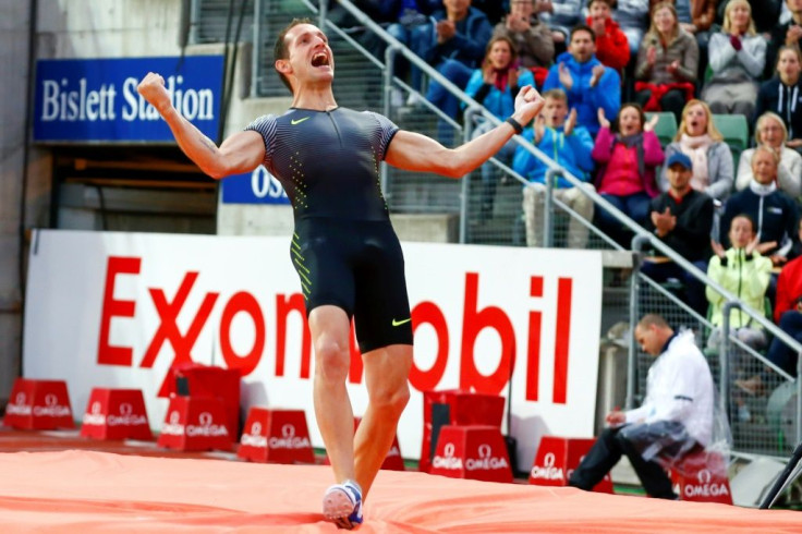 Feet on the ground: Renaud Lavillenie plans to compete in the Oslo Diamond League meeting, where he won in 2016, but without leaving France