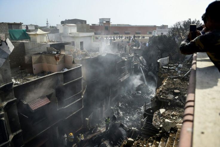 All but two of the 99 people on board the PIA plane were killed when it crashed into a Karachi residential neighbourhood