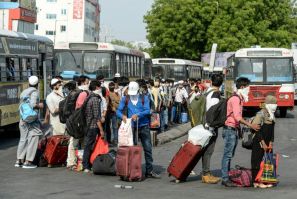 Millions of workers have been stranded in India's densely populated cities