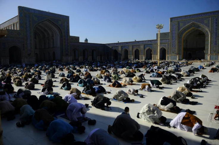 Muslims celebrated the start of a muted Eid al-Fitr festival to mark the end of Ramadan.