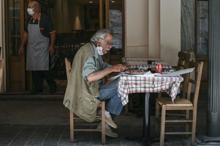 Slowing infection rates have allowed restaurants in Greece to reopen a week ahead of schedule, but only for outdoor service
