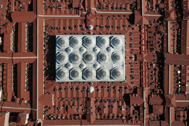 Istanbul's ancient Grand Bazaar, seen from above