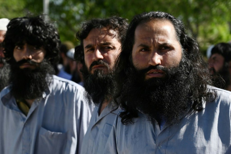 Some of the Taliban prisoners released from Bagram prison since the ceasefire in Afghanistan started