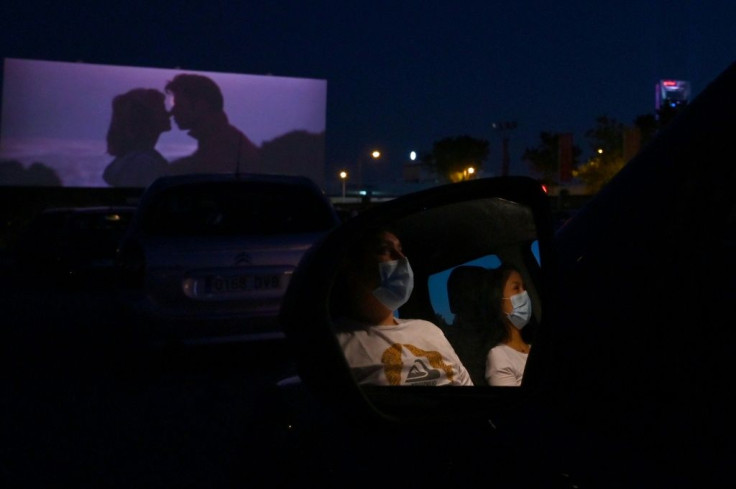 Cinemagoers in Spain enjoyed a drive-in, socially-distanced screening of "Grease"