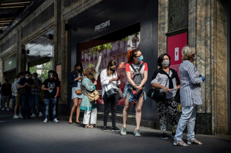 The Printemps department store in Paris normally welcomes more than 20 million shoppers a year