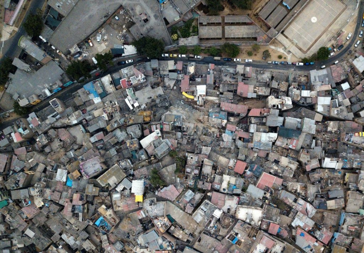 The shantytown on the San Cristobal hill on the outskirts of Lima, Peru, on May 24, 2020
