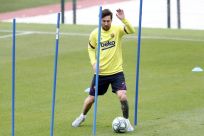 Lionel Messi back in training for Barcelona ahead of La Liga's planned restart