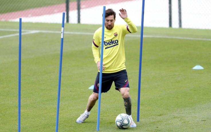 Lionel Messi back in training for Barcelona ahead of La Liga's planned restart