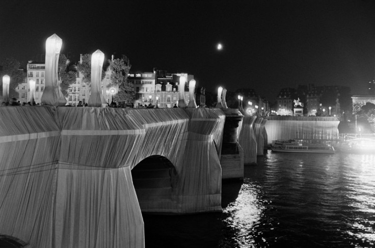 His 1985 project covering Paris's oldest bridge, the Pont Neuf, is one of his most famous works
