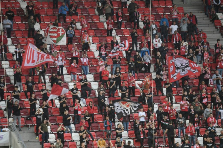 Diosgyor supporters were among the first to return as over 2,500 watched Saturday's game against Mezokovesd