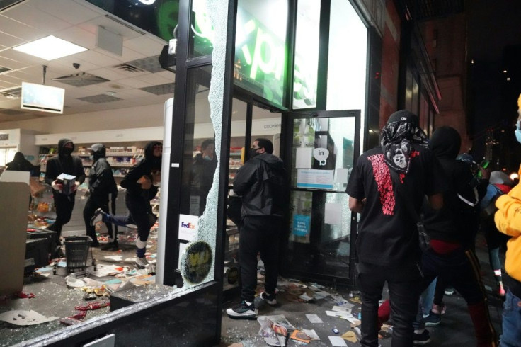 Looters targeted shops across New York, including luxury stores and electronics outlets