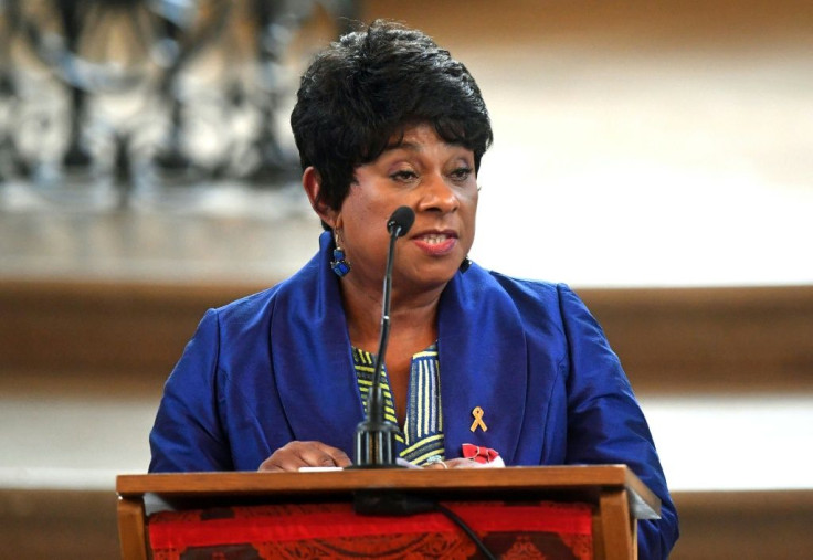 Doreen Lawrence, pictured here at a 2018 memorial service, campaigned for decades to get justice after the  racist murder of her son Stephen in 1993