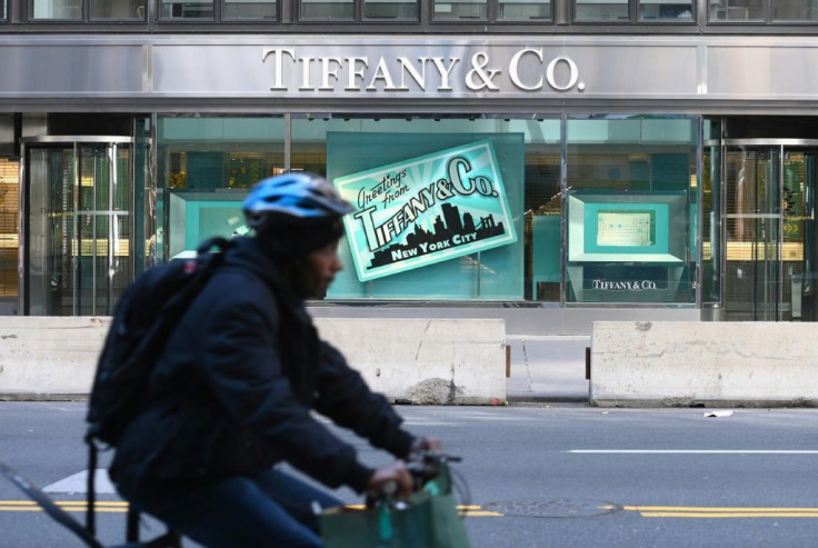 Tiffany's New York flagship, shown here earlier this spring, has been closed since mid-March due to the coronavirus