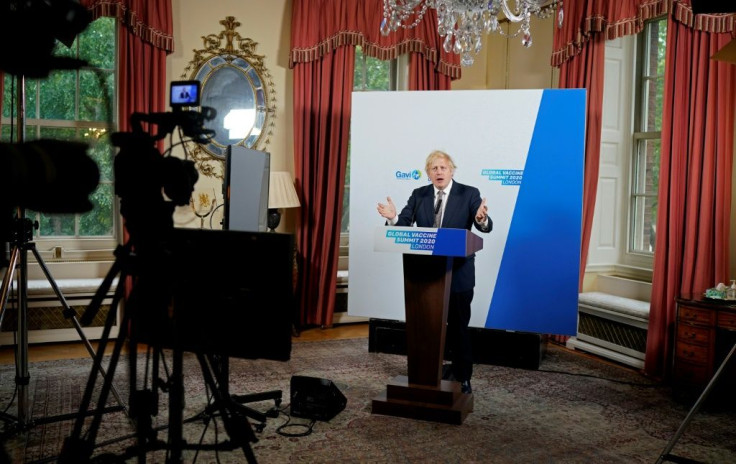 Britain's Prime Minister Boris Johnson hosted the Global Vaccine Summit online raising pledges of $8.8 billion
