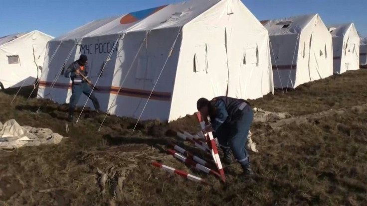 IMAGESImages released by Russia's Ministry of Emergency Situations show one of the ministry's camps set up on the banks of the Ambarnaya River following an accident in Norilsk, in the Russian Arctic. Russia has managed to contain a massive diesel spill in