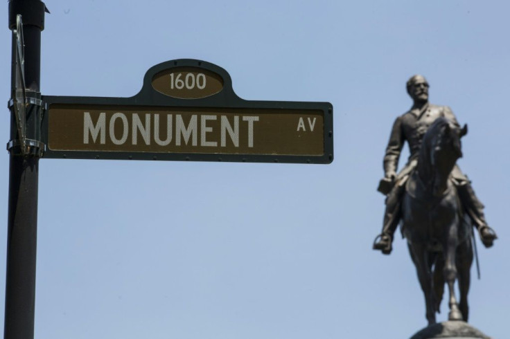 The statue of Confederate general Robert E. Lee in Richmond, Virginia