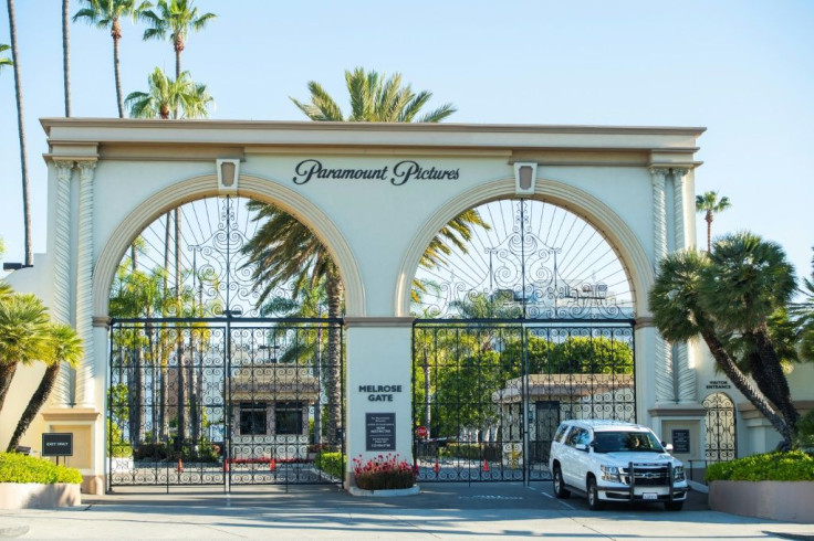 The closed Paramount Studio in Los Angeles.  It is not clear if major Hollywood studios will be able to resume operations from next week because Los Angeles county is one of the main coronavirus epicenters in California