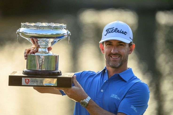 Australia's Wade Ormsby, seen here winning the Hong Kong Open in January, is the current Asian Tour Order of Merit leader