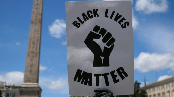 Protesters gathered in Rome to demonstrate against racism and police violence following the death of George Floyd