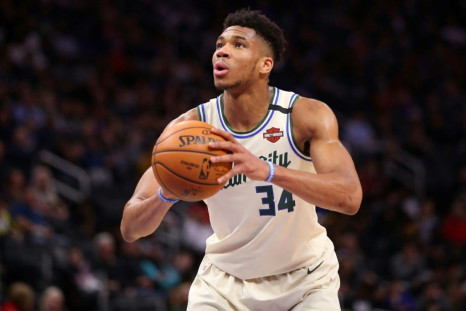 Giannis Antetokounmpo of the Milwaukee Bucks wore a shirt reading "I can't breathe," a reference to George Floyd's last words, to a Black Lives Matter protest