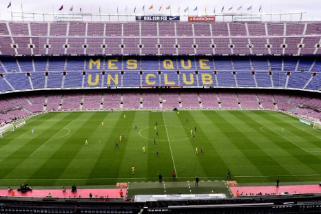 Barcelona played Las Palmas in an empty Camp Nou in October 2017.