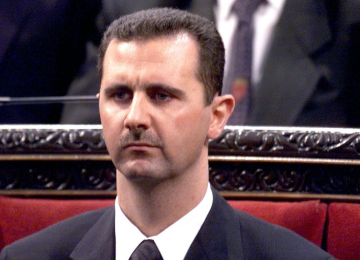 President Bashar al-Assad prepares on 17 July, 2000 to address parliament in Damascus for the first time since taking office