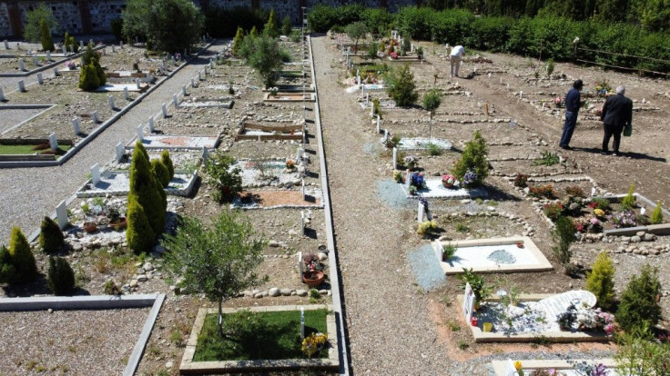 Cemeteries may provide special sections for non-Catholics, like this graveyard in northern Bruzzano, but it is not required