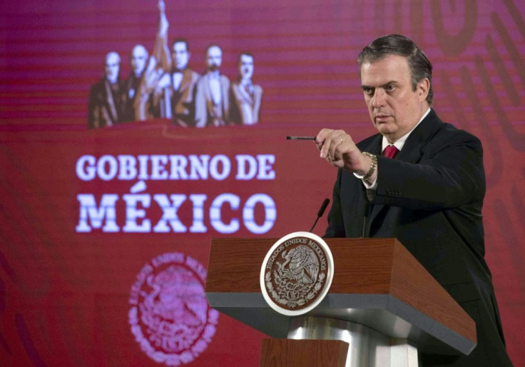 Mexico's Foreign Minister Marcelo Ebrard, pictured in March, says the country repatriated more than 14,000 citizens from abroad during the lockdown