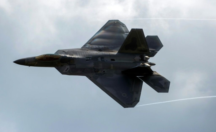A US F-22 Raptor, like the one pictured here, intercepted Russian bombers off the coast of Alaska