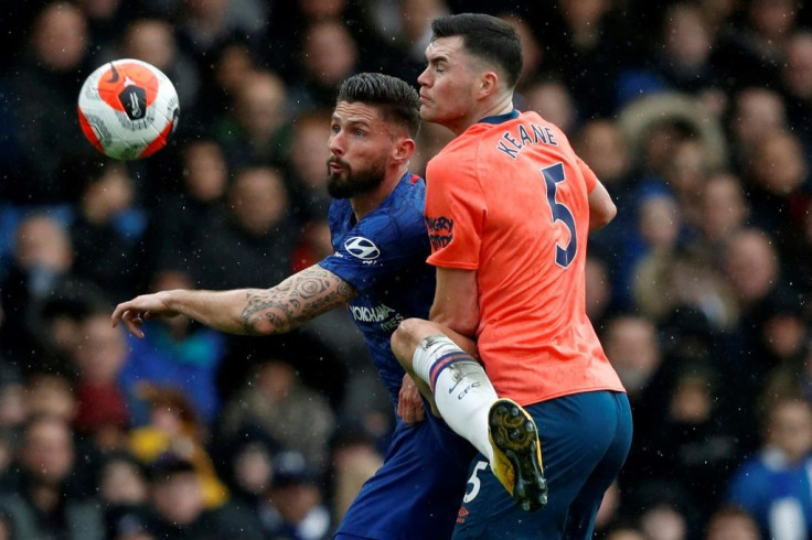 Chelsea striker Olivier Giroud (left) is missing contact time with physios