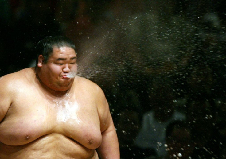 Sumo wrestlers are revered in Japan