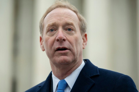 Microsoft President Brad Smith, seen here in 2019, said the tech giant would not sell facial recognition technology to law enforcement until regulations are in place to ensure it is not abused