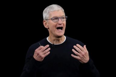 Apple CEO Tim Cook, seen here in September 2019, announced a $100 million initiative by the company to promote racial equity and justice