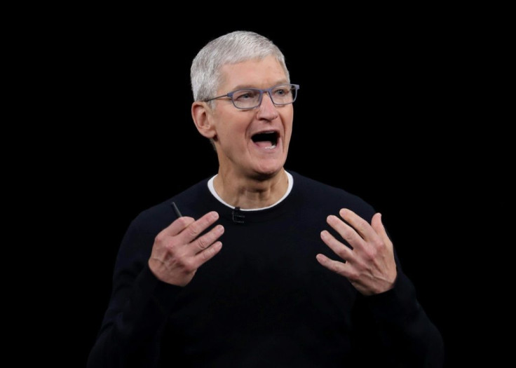 Apple CEO Tim Cook, seen here in September 2019, announced a $100 million initiative by the company to promote racial equity and justice