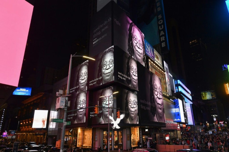 The move comes after years of criticism over a lack of diversity among the Academy of Motion Picture Arts and Sciences' members; Times Square billboards display a portrait of US actress Whoopi Goldberg