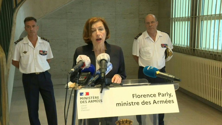 France's defence minister says there was "no nuclear accident", after a fire broke out on a nuclear submarine