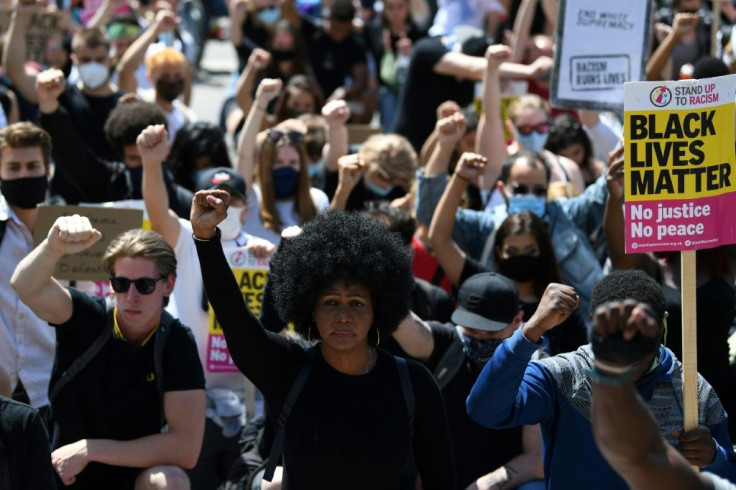 Britain has seen a wave of protests prompted by the death during a US police arrest of George Floyd, an unarmed African-American, which has triggered outrage around the world