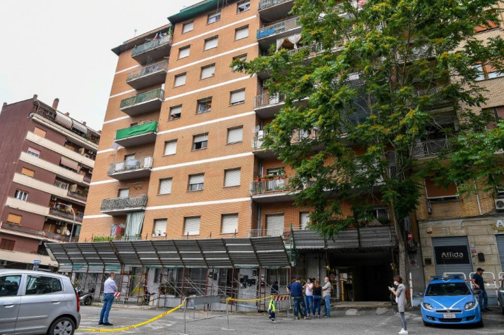 "Occupants who are still in the building are confined there," a police officer told AFP, adding that the Red Cross was delivering food to them