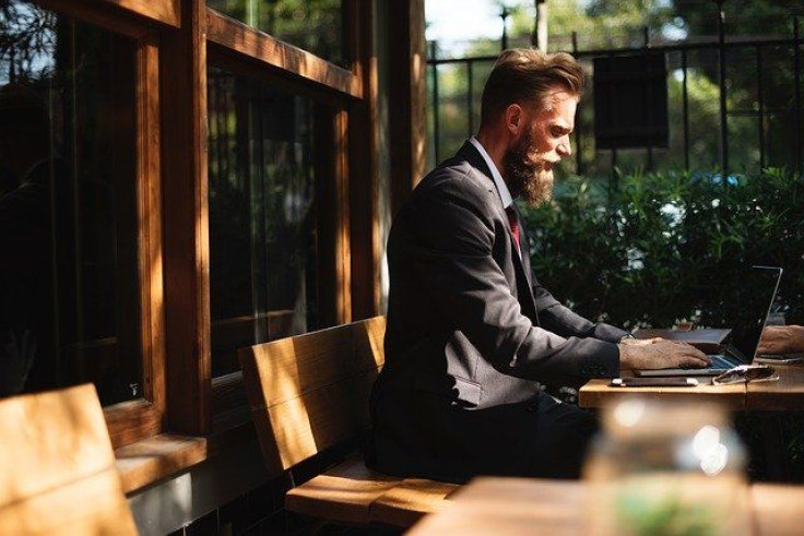 businessman laptop