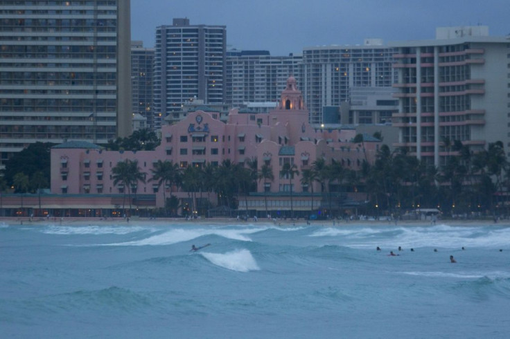 Honolulu's celebrated Waikiki beach seen in August 2018