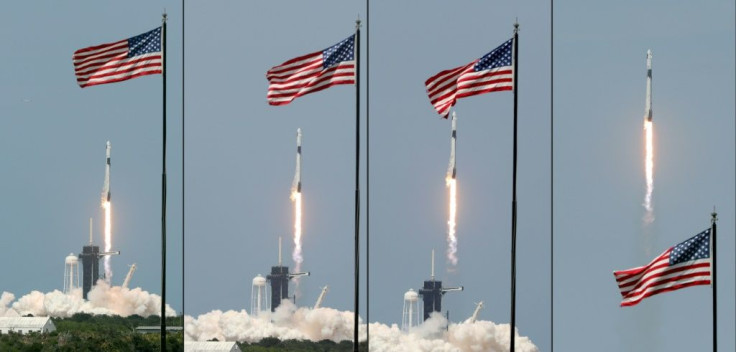 The SpaceX Falcon 9 rocket carrying the Crew Dragon spacecraft lifts off from Florida on May 30, 2020, underlining the US's new space ambitions