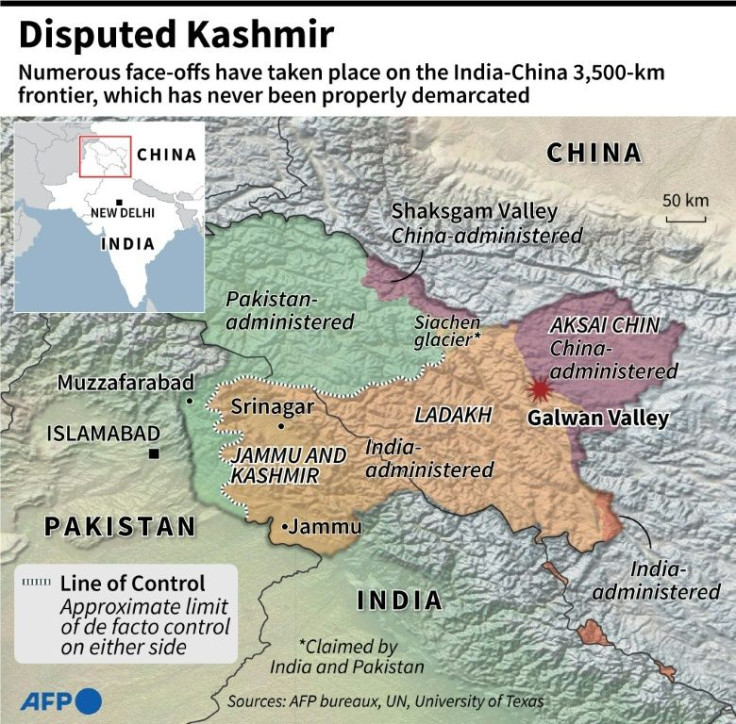 The border claims by India, China and Pakistan in and around the Galwan valley are complex