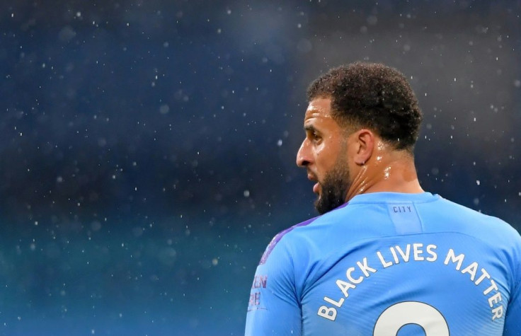 "Black Lives Matter" was on every shirt, including that of Manchester City's Kyle Walker