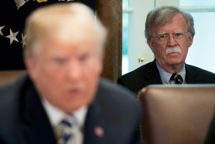 President Donald Trump has the shadow of former National Security Advisor John Bolton over him as he seeks re-election