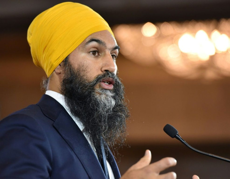 Jagmeet Singh is seen in October 2019