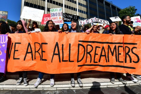 Students and supporters of DACA rally in Los Angeles in November 2019