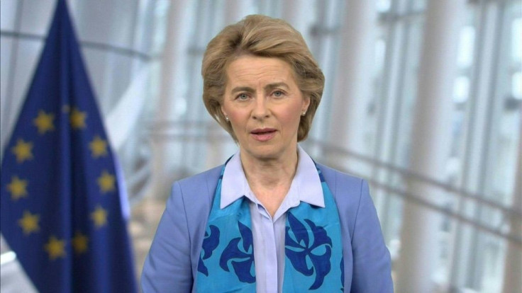 EU chief Ursula von der Leyen says "there is no place for 'me first'" in the world's hunt for a COVID-19 vaccine, explaining in a video message that a June 27 donors' conference will look to have countries jointly reserve potential production -- and set a