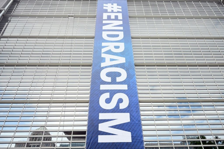 In honor of Juneteenth, the World Bank Group displayed an 'End Racism' banner on their headquarters in Washington