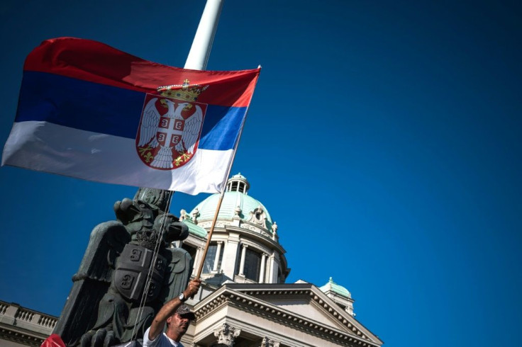 Serbia's ruling SNS party is expected to garner more than 50 percent of the parliamentary vote