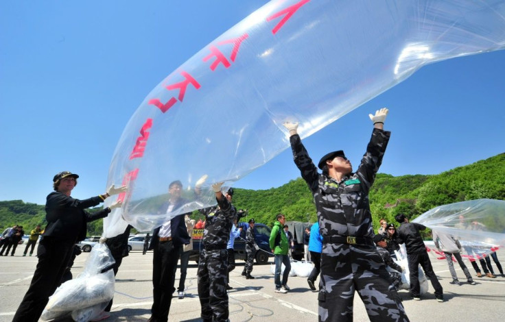 North Korean defectors in the South have frequently sent leaflets and balloons across the border